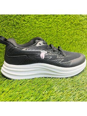 OrthoComfoot Orthopedic Womens Size 8 Black White Road Running Shoes Sneakers
